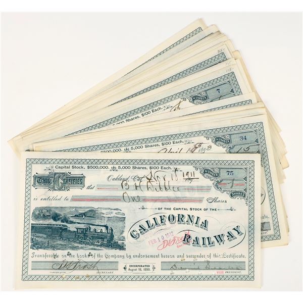 California Railway Stocks, 1890s (24) [205927]