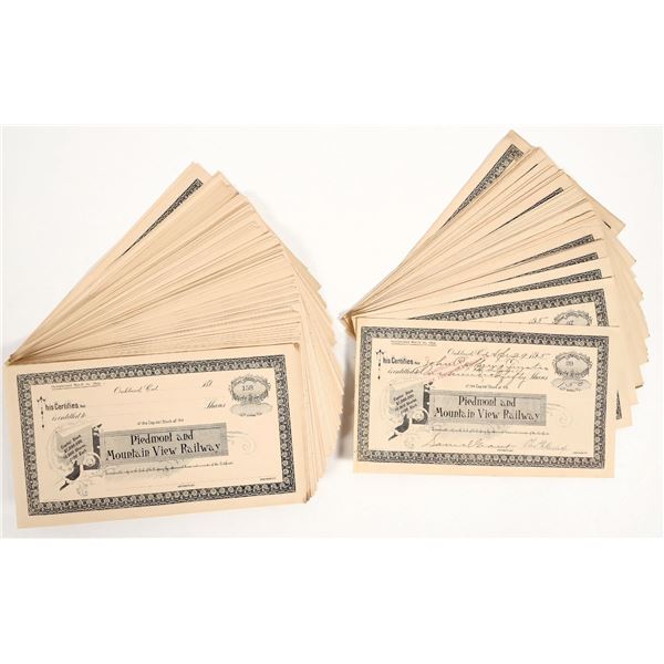 Piedmont and Mountain View Railway Stock Certificate (200) [206113]