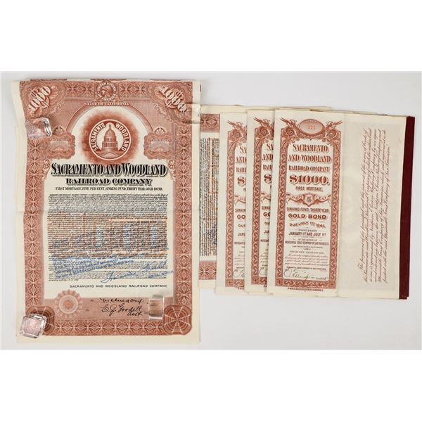 Sacramento And Woodland Railroad Co. Bonds (6) [206657]