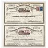 Image 1 : California Street Cable Railroad Co. Stock Certificate Pair [198003]