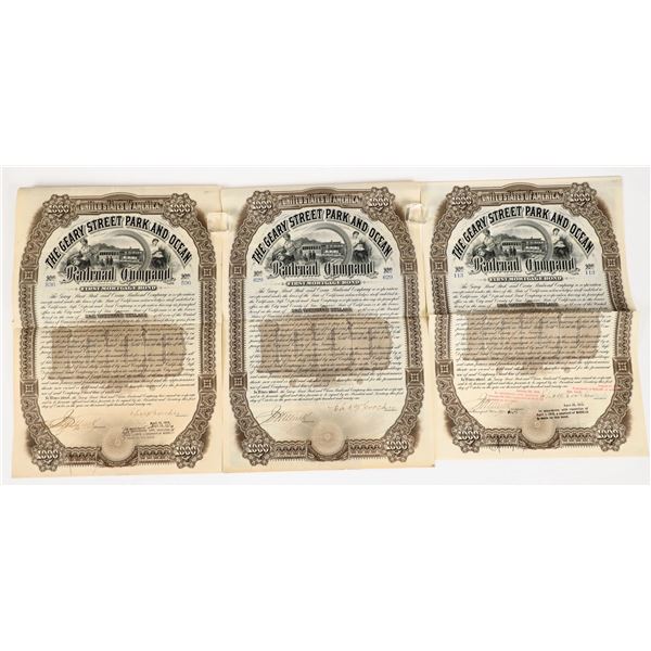 The Geary Street Park and Ocean Railroad Bonds (3) [206386]