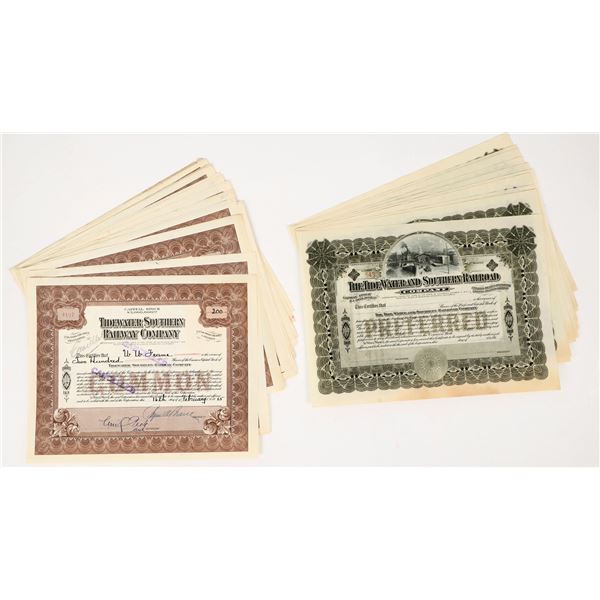 Tidewater Southern Railway Co. Stocks c.1910s (23) [203005]