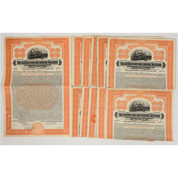 Denver and Rio Grande Western Railroad Bonds (12) [206247]