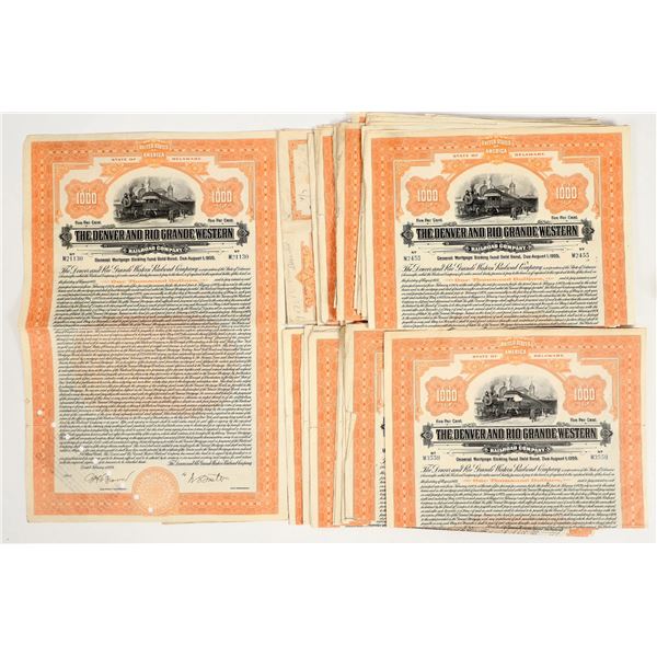 Denver and Rio Grande Western Railroad Gold Bonds (25) [206035]