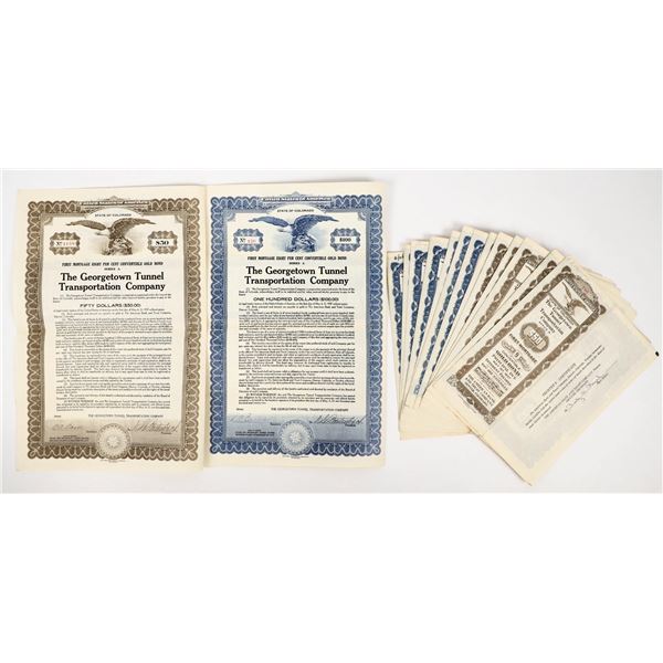 The Georgetown Tunnel Transportation Co. Bonds (16) [206642]