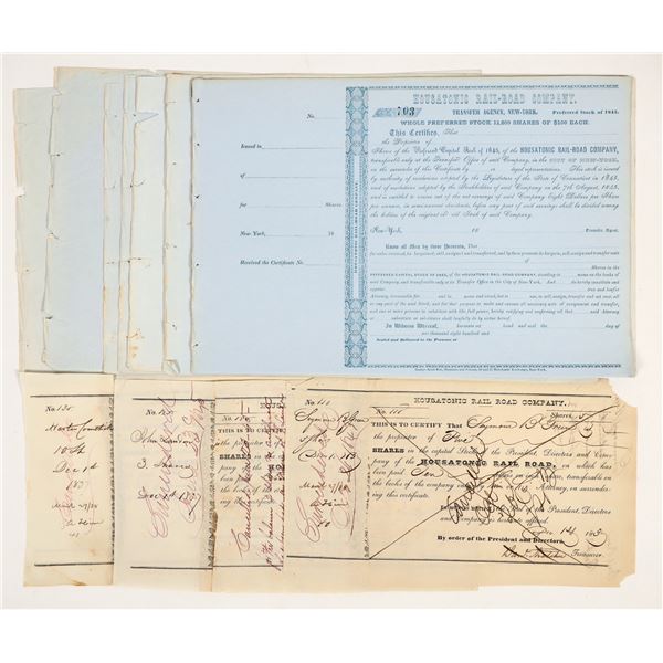 Housatonic Railroad Company Stock Certificates (20) [206064]