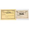 Image 1 : Two Different 19th Century Dakotas Railroad Stock Certificates [198114]