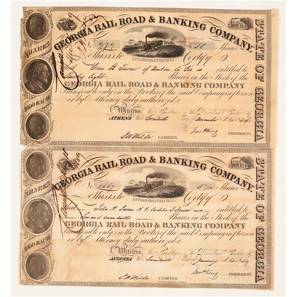 Georgia Rail Road & Banking Company Stocks (80) [206067]