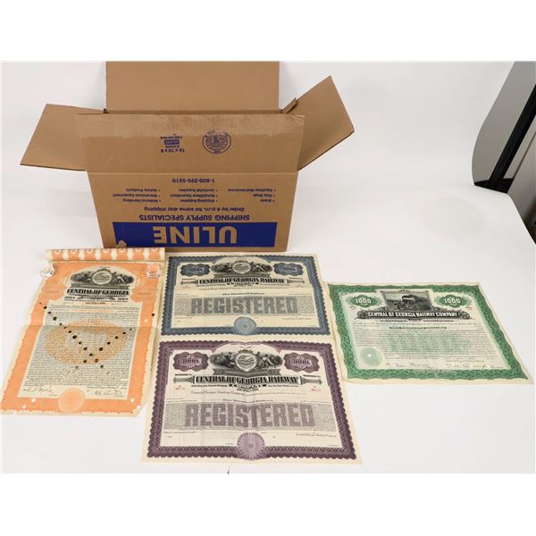 Central Railway of Georgia Bond Group, 4 Varieties [206712]