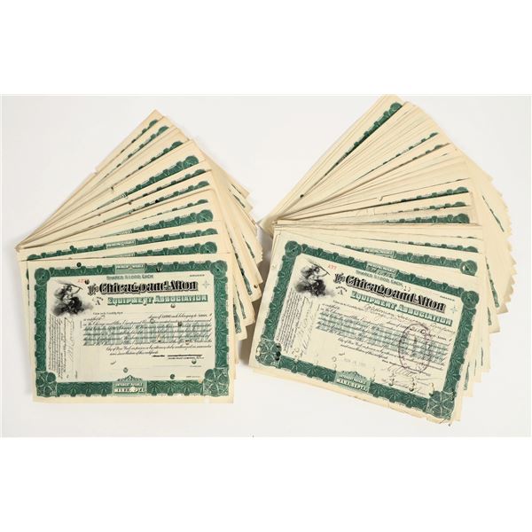 The Chicago and Alton Equipment Assoc. Stocks. [206001]