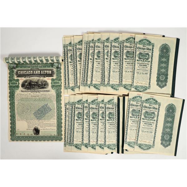 Chicago and Alton Railroad Company Gold Bonds (100+) [206252]