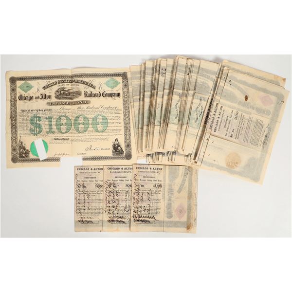 Chicago and Alton  Railroad Co. Bonds 1862 (100+) [205641]