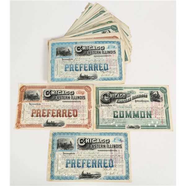 Chicago & Eastern Illinois Railroad Stocks (100) [206040]