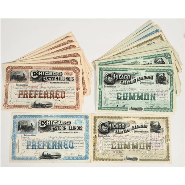 Chicago and Eastern Illinois Railroad Stocks (60) [206039]