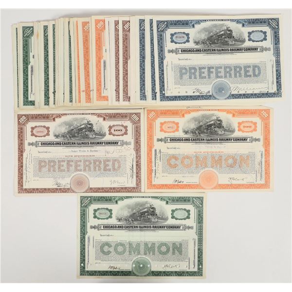 Chicago and Eastern Illinois Railway Stocks (120) [206037]