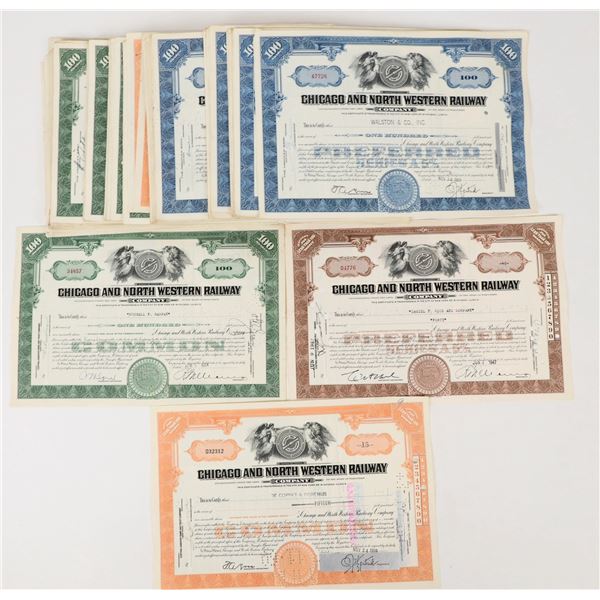 Chicago and North Western Railway Stock Certificates (200) [205845]