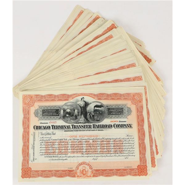 Chicago Terminal Transfer Railroad Company Stock Certificates (UNISSUED) [205844]