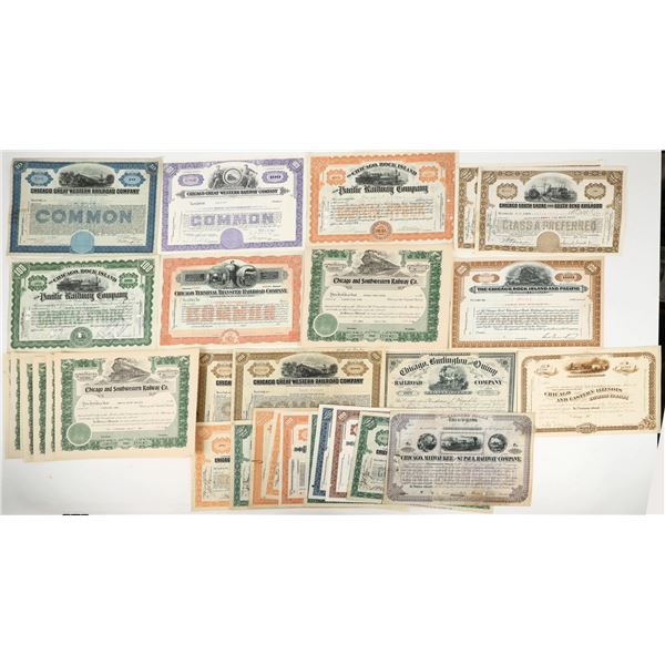 Chicago to "Everywhere" Railroad Stocks (30) [206779]