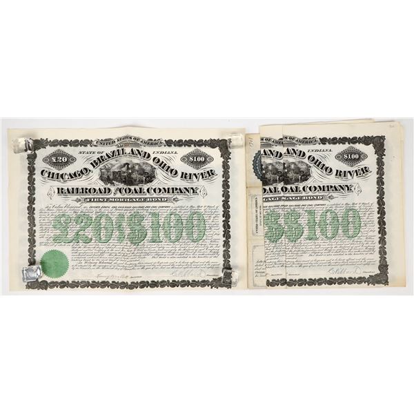 Chicago, Brazil and Ohio River Railroad and Coal Company Bonds (4)  [206358]