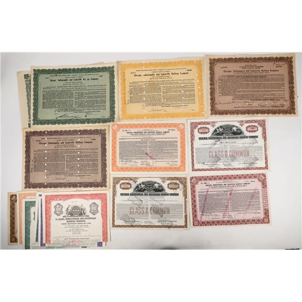 Chicago, Indianapolis and Louisville Railway Company Stocks and Bonds 1920-1964 (15) [206776]