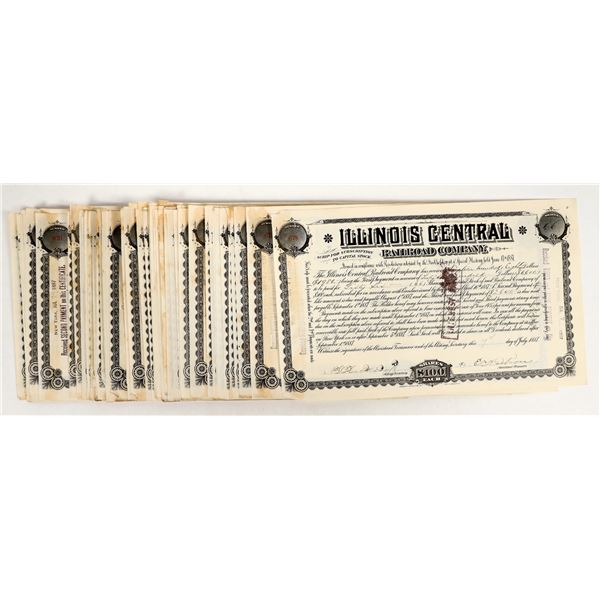 Illinois Central Railroad Stocks, 1887 (80) [206058]