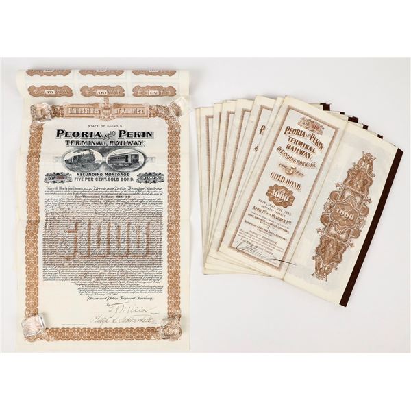 Peoria And Pekin Terminal Railway Bond.  (11) [206655]