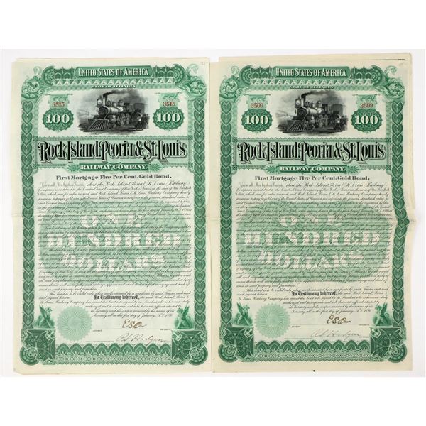 Rock Island , Peoria & St. Louis Railway Co. Bonds (2) [206659]