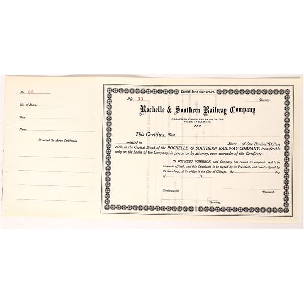 Rochelle & Southern Railway Stock [174375]