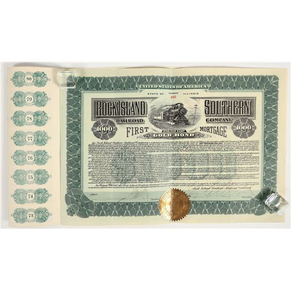 Gold Bond: Rock Island Southern Railroad Co., 1907 [206408]