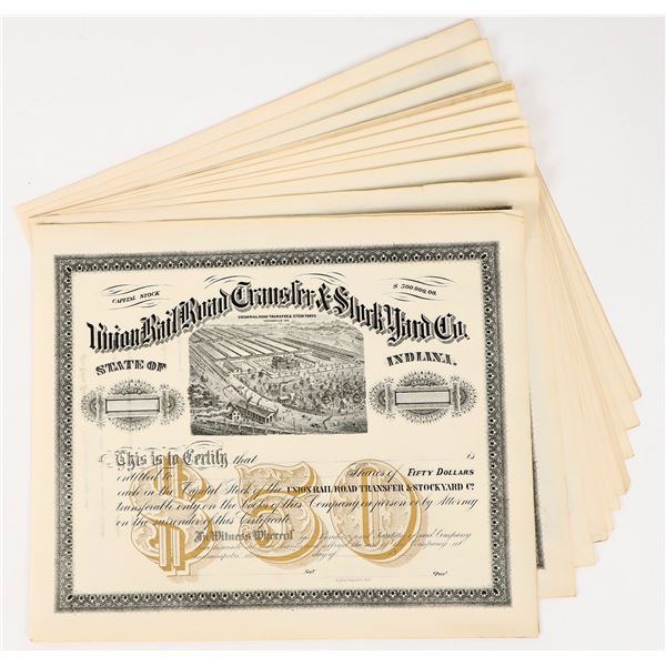 Union Rail Road Transfer & Stock Yard Co. Stocks Unissued (18) [202999]