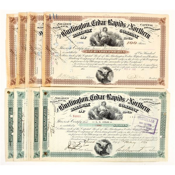 Burlington, Cedar Rapids & Northern Railway Stocks (13) [205835]