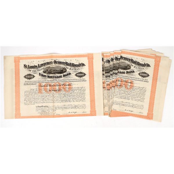 St. Louis, Lawrence & Denver Rail Road Company Bonds (9) [206980]