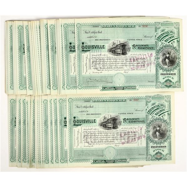 Louisville Railway Co. Stocks (50+) [206171]