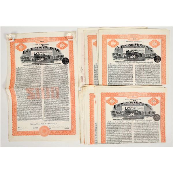 Cairo & Norfolk Railroad Bonds, 1908 (8) [205960]