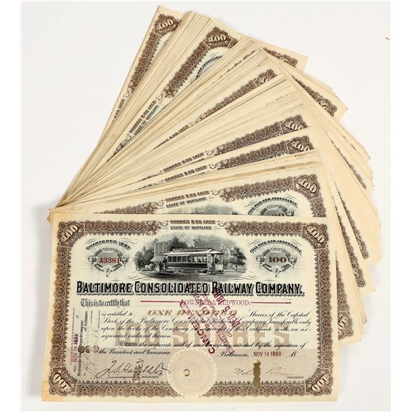 Baltimore Consolidated Railway Stocks (75) [206042]