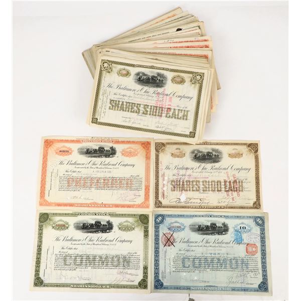 Baltimore and Ohio Railroad Company Stock Certificates (200) [205853]