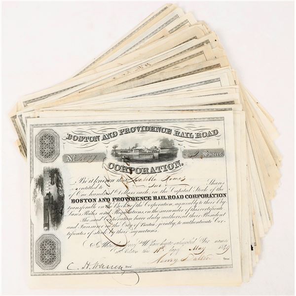 Boston & Providence Railroad Corporation Stocks (70) [206679]
