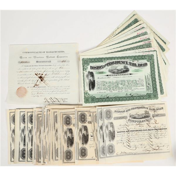 Boston & Providence Railroad Stocks  (130) [206043]