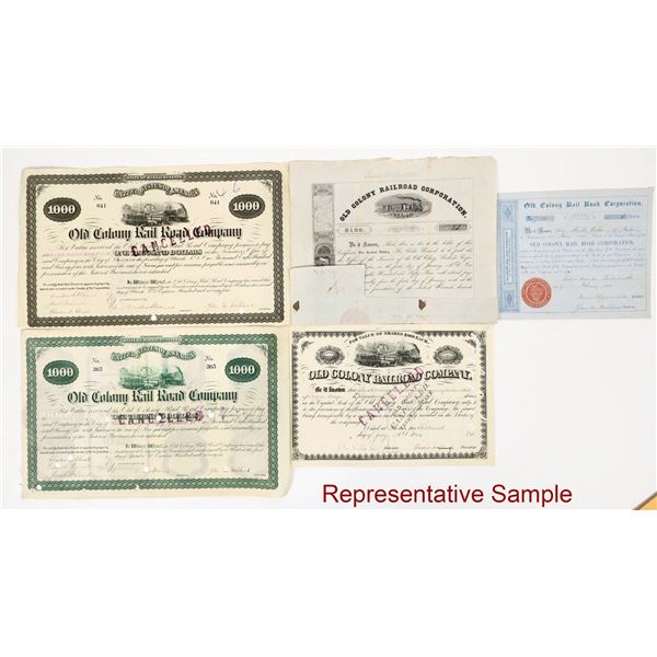 Old Colony Railroad Co. Stocks/Bonds(100+) [206858]