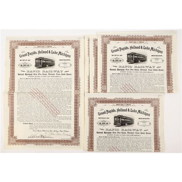 Grand Rapids, Holland & Lake Michigan Rapid Railway Bonds [206630]