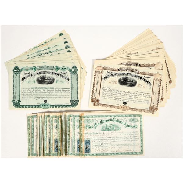 Flint & Pere Marquette RR Stocks, 1870s (155) [206052]