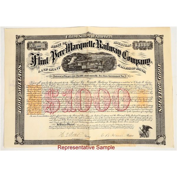 The Flint and Pere Marquette Railroad Co. Bonds (50+) [206008]
