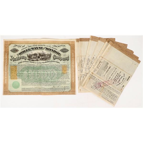 Holly, Wayne & Monroe Railway Company Bonds (10) [206097]