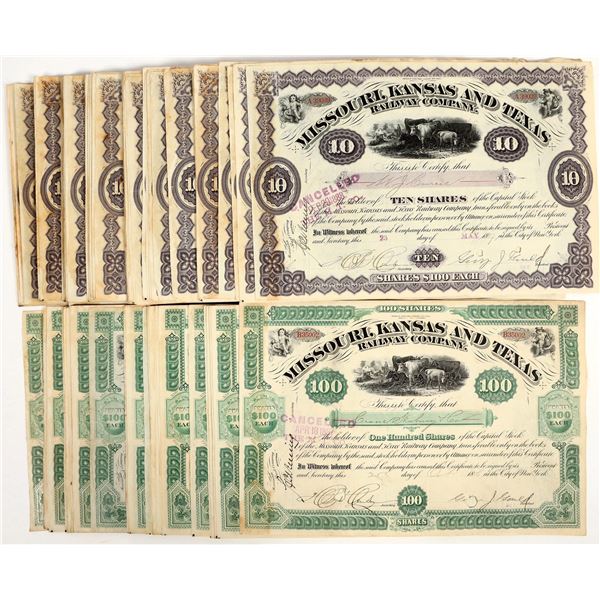Missouri, Kansas and Texas Railway Co. Stocks(125) [206162]