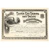 Image 1 : Silver City, Deming and Pacific Railroad Co. Stock Certificate, 1884 [198110]