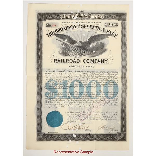 The Broadway and Seventh Avenue Railroad Co. Bonds (50) [205841]