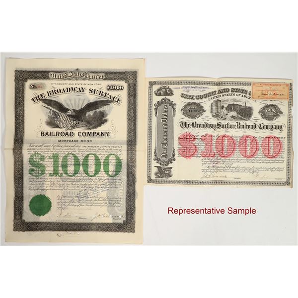 The Broadway Surface Railroad Co. Bonds (75+) [204893]