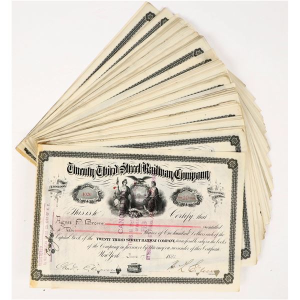 Twenty Third Street Railway Co. Stocks c.1890-1920 (105) [203001]