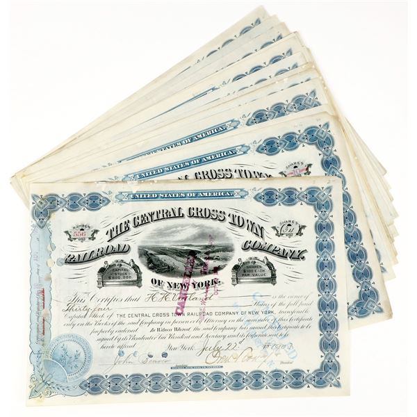 Central Cross Town Railroad Co. Stocks (17) [205926]