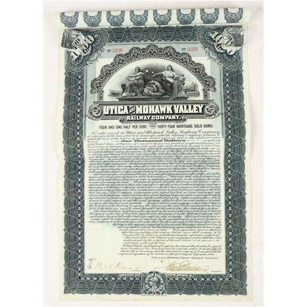 Gold Bond: Utica and Mohawk Valley Railway, 1901 [188809]